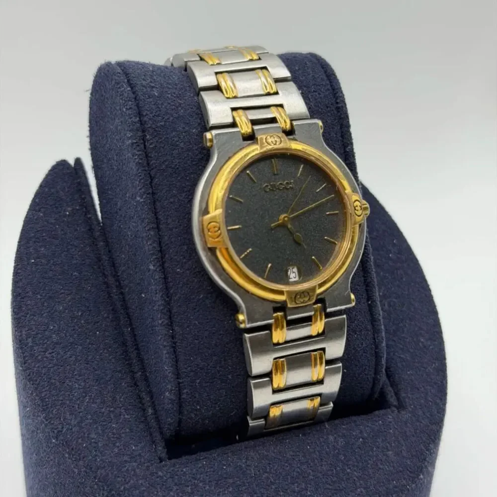 Vintage Gucci 9000M Two-Tone Quartz Men's Watch